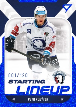 Petr Kodytek Plzen Tipsport ELH 2022/23 SportZoo 2. serie Starting LINEUP 1st PERIOD /120 #SL-53